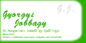 gyorgyi jobbagy business card